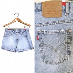 Levi's Light Blue Denim Jean Shorts